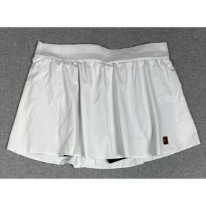 NikeCourt Dri-FIT Skort‎ Womens XL White Tennis Built-In Shorts Mesh Pickleball